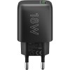 18 W USB-A QC -pikalaturi, musta