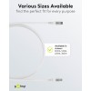 Lightning USB-C Supersoft -tekstiilikaapeli metalliliittimillä, 3 m, valkoinen