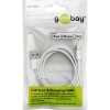 Lightning USB-lataus- ja synkronointikaapeli, 3 m, valkoinen