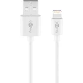 Lightning USB-lataus- ja synkronointikaapeli, 0,5 m, valkoinen