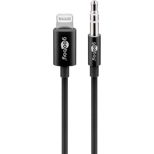 Apple Lightning-ääniliitäntäkaapeli (3,5 mm), 1 m, musta