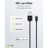 Lightning USB-lataus- ja synkronointikaapeli, 1 m, musta