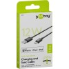 Lightning USB-lataus- ja synkronointikaapeli, 1 m, musta