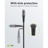 Lightning USB-C -tekstiilikaapeli metalliliittimillä, 2 m