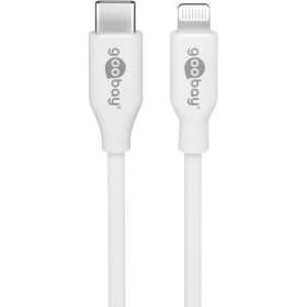 Lightning USB-C -lataus- ja synkronointikaapeli, 0,5 m, valkoinen