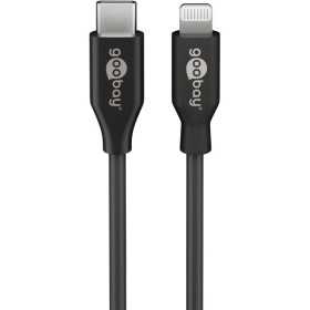 Lightning USB-C -lataus- ja synkronointikaapeli, 0,5 m, musta