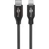 Lightning USB-C -lataus- ja synkronointikaapeli, 0,5 m, musta