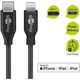 Lightning USB-C -lataus- ja synkronointikaapeli, 0,5 m, musta