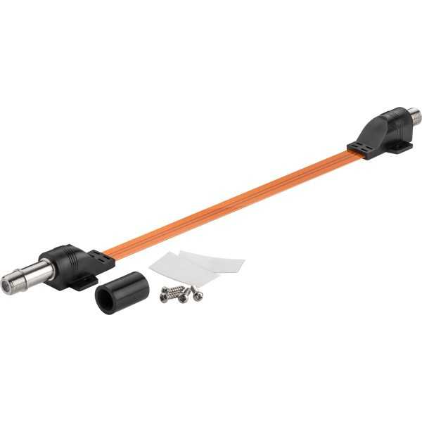 Vedenpitävä SAT-ikkunan läpivienti, erittäin litteä (0,3 mm)