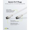 F-Quick SAT-liitäntäkaapeli (80 dB), kaksoissuojattu. (2,5m)