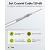 120 dB SAT-koaksiaalikaapeli, 4x suojattu, CCS. (100m)