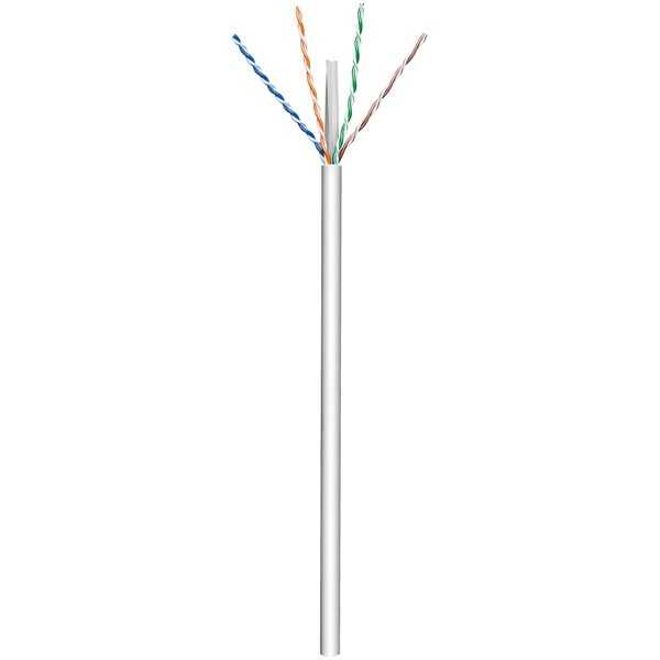 CAT 6 -verkkokaapeli, U/UTP, harmaa. (100m)