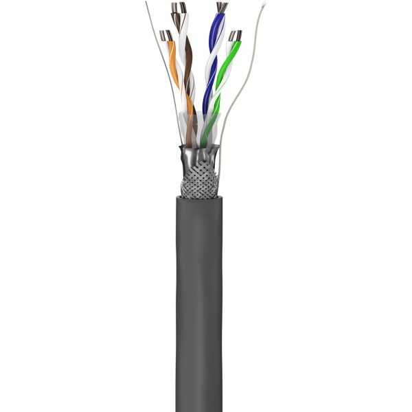 CAT 5e -verkkokaapeli, SF/UTP, harmaa. (305m)