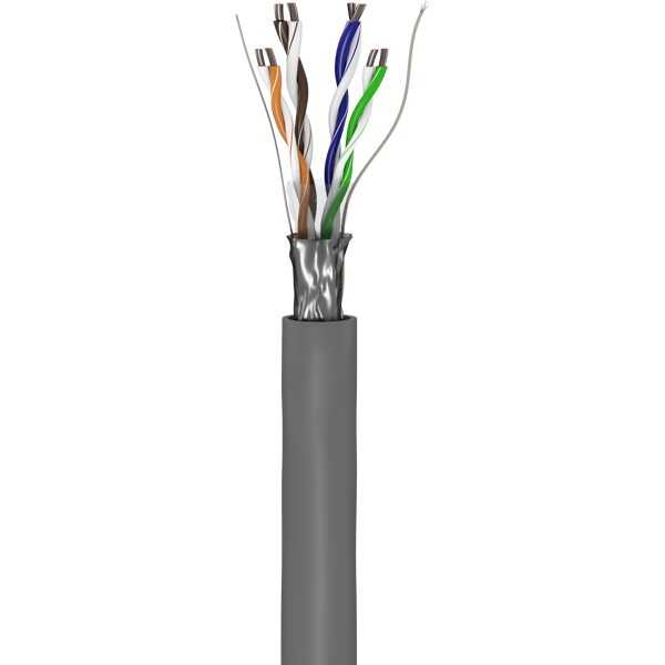 CAT 5e -verkkokaapeli, F/UTP, harmaa. (305m)