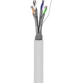 CAT 6 -verkkokaapeli, S/FTP (PiMF), valkoinen. (100m)
