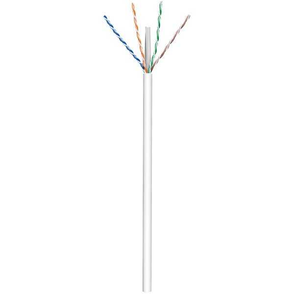 CAT 6 -verkkokaapeli, U/UTP, valkoinen. (305m)