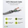 CAT 6 -verkkokaapeli, S/FTP (PiMF), harmaa. (100m)
