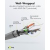 CAT 6 -verkkokaapeli, S/FTP (PiMF), harmaa. (100m)