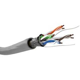 CAT 5e -verkkokaapeli, F/UTP, harmaa. (100m)