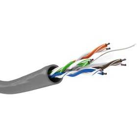 CAT 6 -verkkokaapeli, U/UTP, harmaa. (100m)