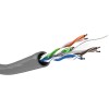 CAT 6 -verkkokaapeli, U/UTP, harmaa. (100m)