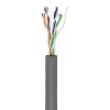 CAT 6 -verkkokaapeli, U/UTP, harmaa. (100m)