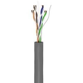 CAT 6 -verkkokaapeli, U/UTP, harmaa. (100m)