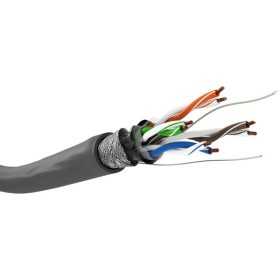 CAT 5e -verkkokaapeli, SF/UTP, harmaa. (100m)