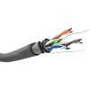 CAT 5e -verkkokaapeli, SF/UTP, harmaa. (100m)