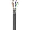 CAT 5e -verkkokaapeli, SF/UTP, harmaa. (100m)
