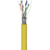 CAT 5e -verkkokaapeli, F/UTP, 100 m, keltainen. (100m)