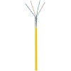 CAT 5e -verkkokaapeli, F/UTP, 100 m, keltainen. (100m)