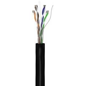 CAT 6 -verkkokaapeli, U/UTP, musta. (100m)