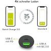 48 W:n virransyöttölaite, kaksois-USB-pikalaturi, USB-C PD