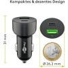 48 W:n virransyöttölaite, kaksois-USB-pikalaturi, USB-C PD