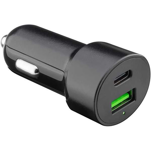 48 W:n virransyöttölaite, kaksois-USB-pikalaturi, USB-C PD