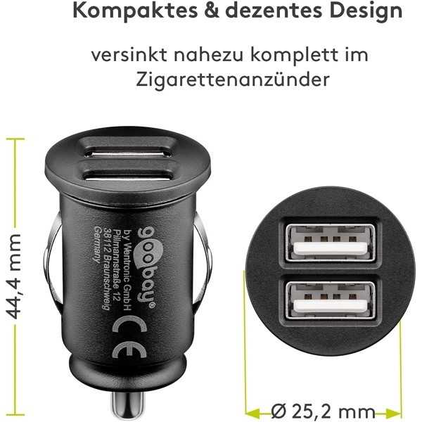 12 W:n kaksois-USB-autolaturi