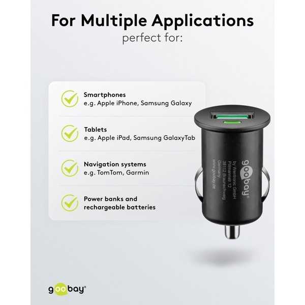 18 W:n pikalataus-USB-auton pikalaturi