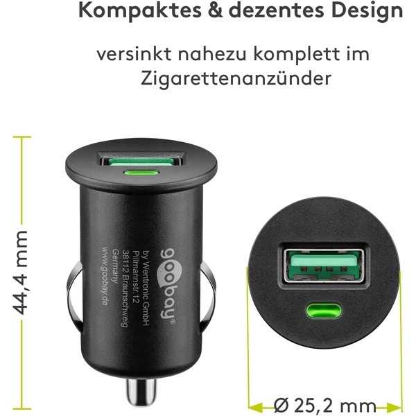 18 W:n pikalataus-USB-auton pikalaturi