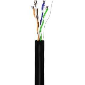 CAT 5e ulkokäyttöön tarkoitettu verkkokaapeli, U/UTP, musta