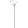 CAT 6 ulkokäyttöön tarkoitettu verkkokaapeli, U/UTP, musta. (100m)