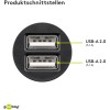 15,5 W:n kaksois-USB-autolaturi