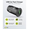 27 W:n virransyöttölaite, kaksois-USB-pikalaturi, USB-C PD