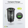27 W:n virransyöttölaite, kaksois-USB-pikalaturi, USB-C PD