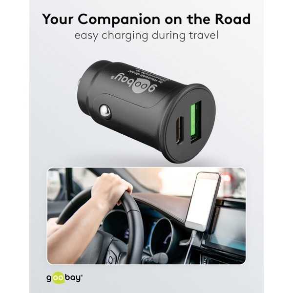 27 W:n virransyöttölaite, kaksois-USB-pikalaturi, USB-C PD