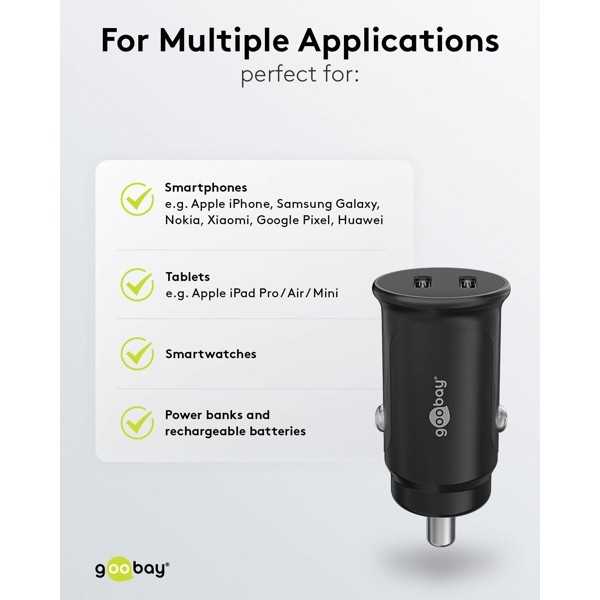 30 W:n virransyöttölaite, kaksois-USB-C-latausliitäntä, PD-autopikalaturi