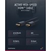 Aktiivinen nopea HDMI-kaapeli Ethernet-yhteydellä, 20 metriä.
