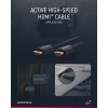 Aktiivinen nopea HDMI-kaapeli Ethernet-yhteydellä, 20 metriä.