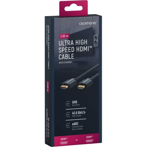 Erittäin nopea HDMI-kaapeli, 1,5 metriä.