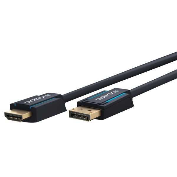 Aktiivinen DisplayPort–HDMI-sovitinkaapeli, 5metriä.